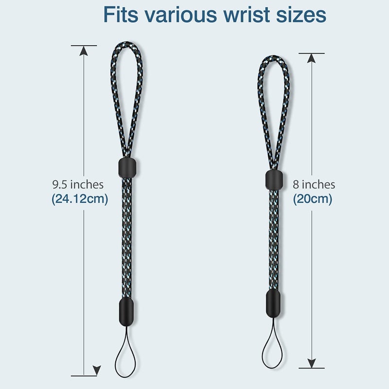 Hukado Hand Wrist Strap Lanyard  6 Pack 9.5inch Adjustable Nylon Wristlet Straps Keychain String for Cell Phone Case Holder  AirPods Pro 2 2022  Camera  Key  GoPro  USB Drive  Ski Glove (Multi-Color) - Image 5